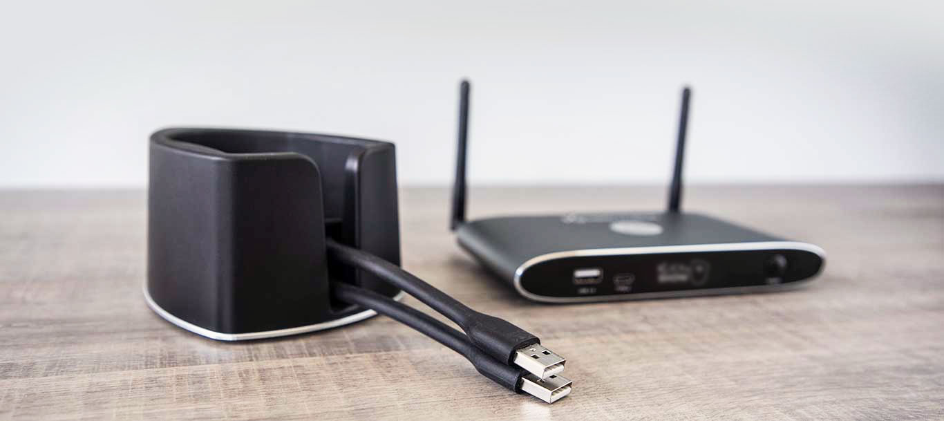 Kindermann Klick&Show Wireless Presentation System für kabellose Präsentation im Konferenzraum